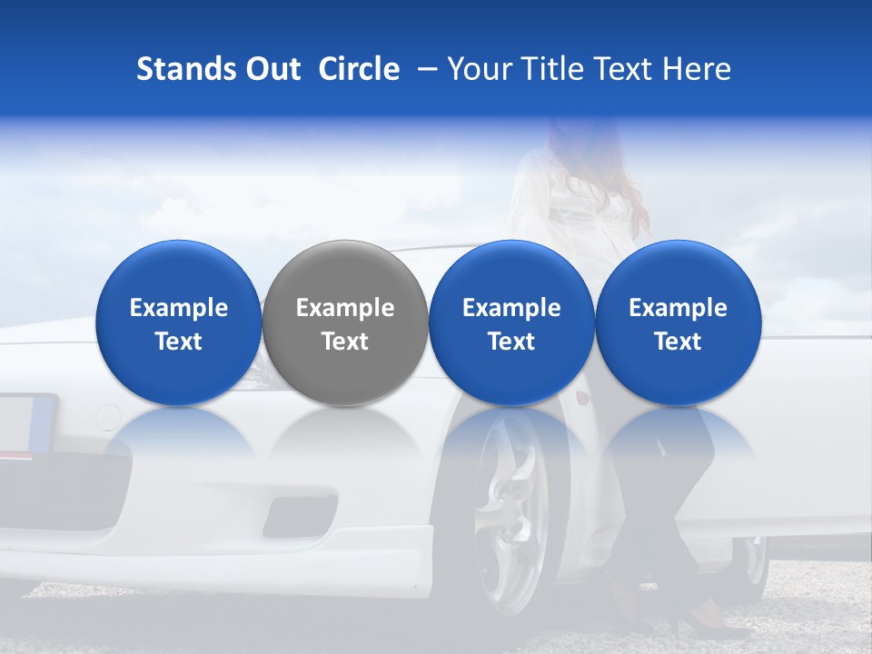 Person Vehicle Drive PowerPoint Template