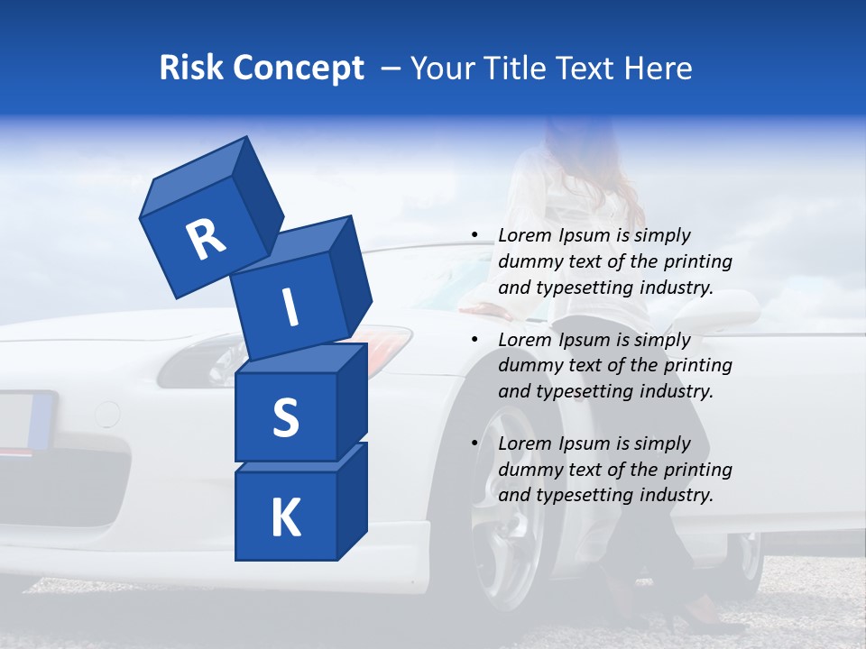 Person Vehicle Drive PowerPoint Template