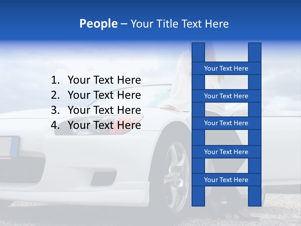 Person Vehicle Drive PowerPoint Template
