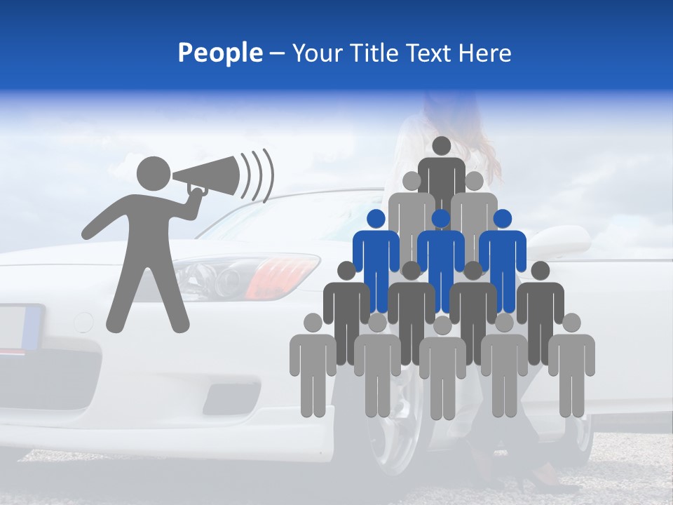 Person Vehicle Drive PowerPoint Template