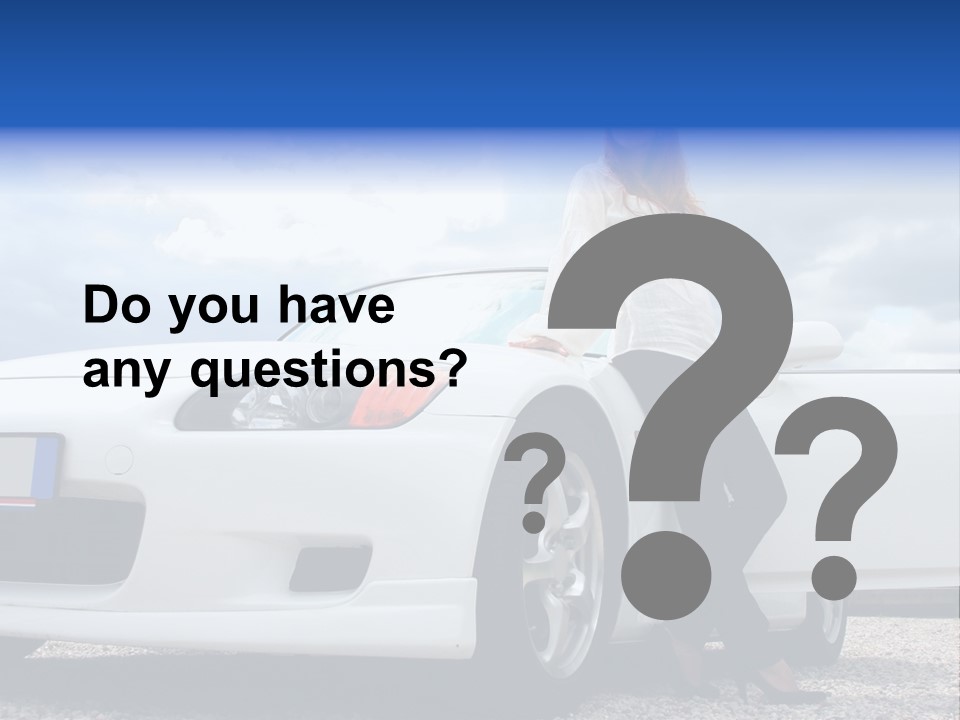 Person Vehicle Drive PowerPoint Template