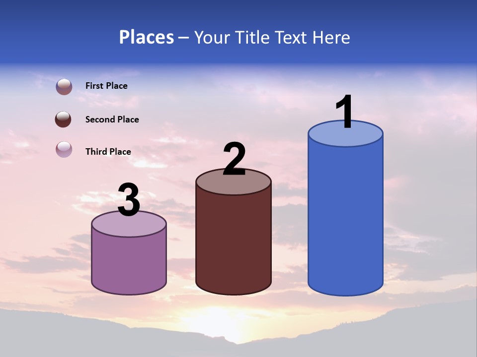 Orange Watergunnison Foothills PowerPoint Template