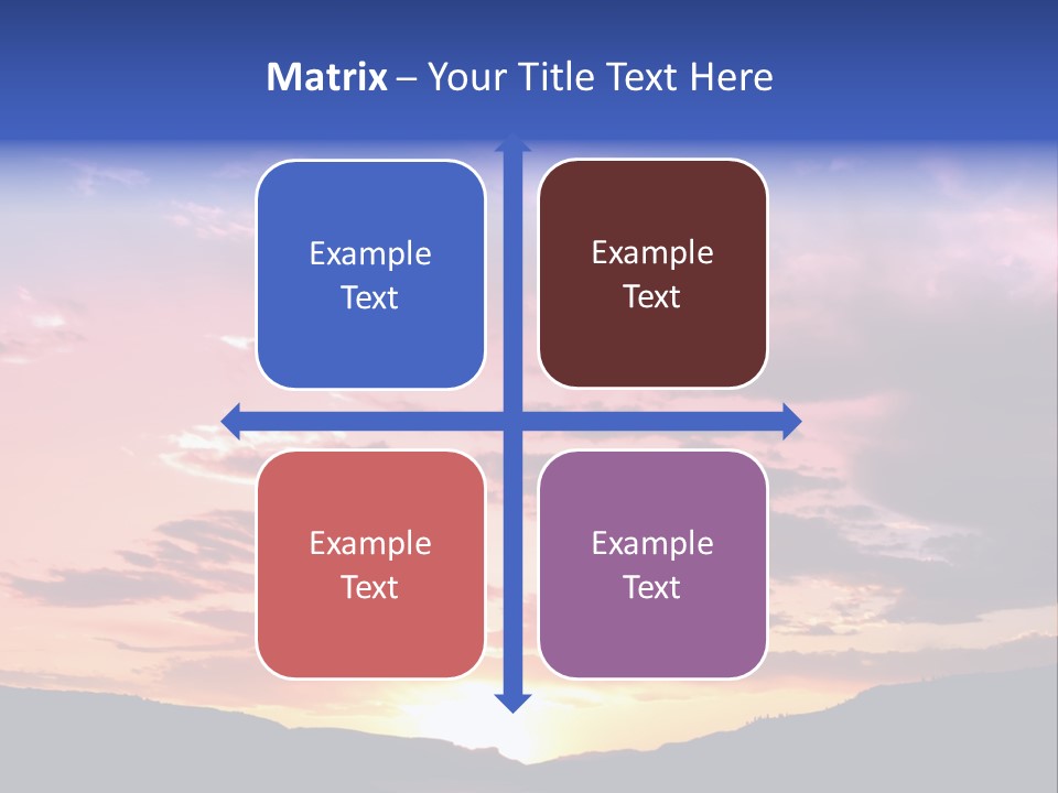 Orange Watergunnison Foothills PowerPoint Template