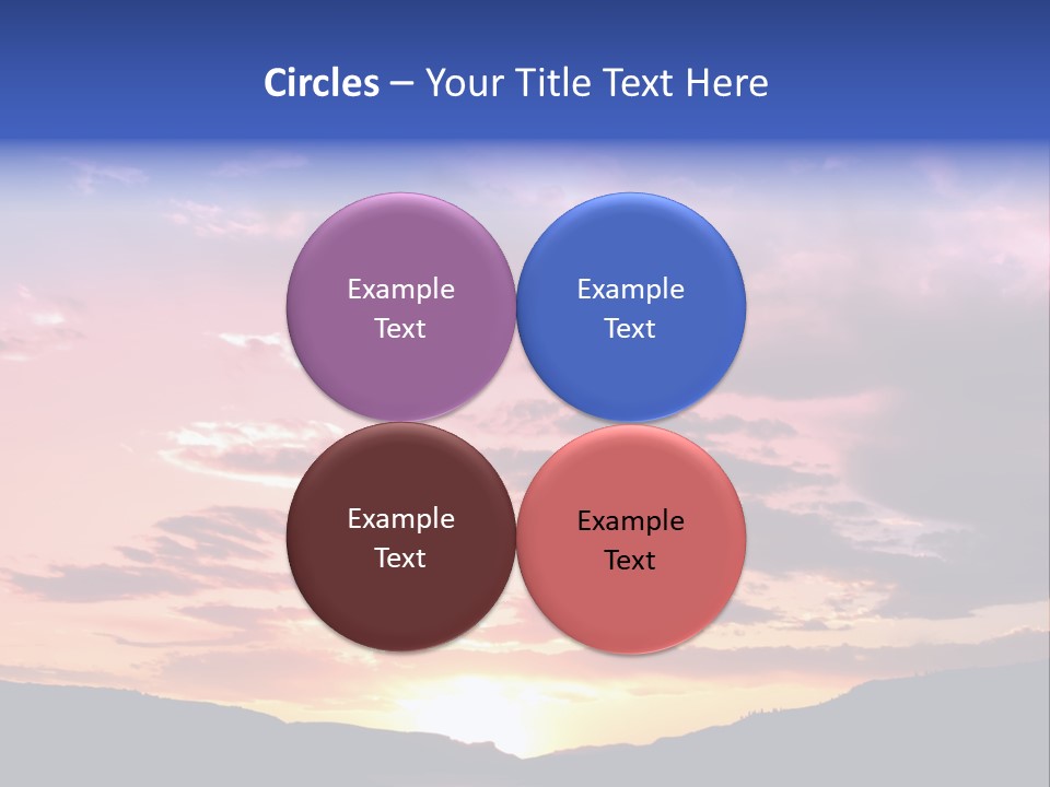 Orange Watergunnison Foothills PowerPoint Template