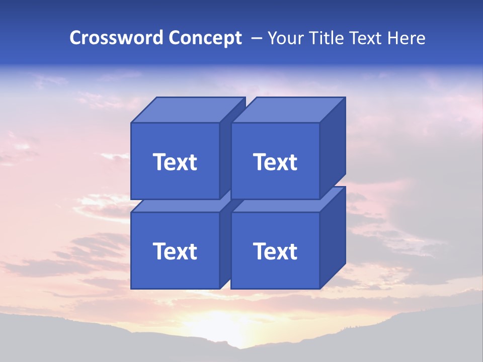 Orange Watergunnison Foothills PowerPoint Template