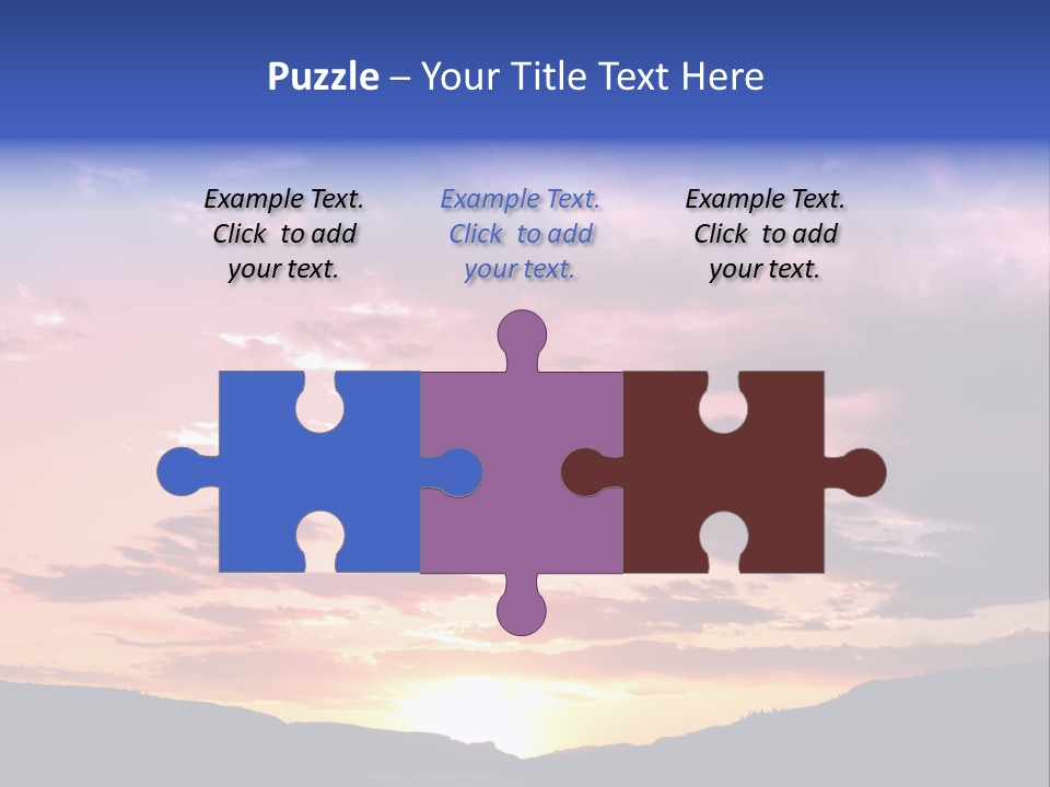 Orange Watergunnison Foothills PowerPoint Template