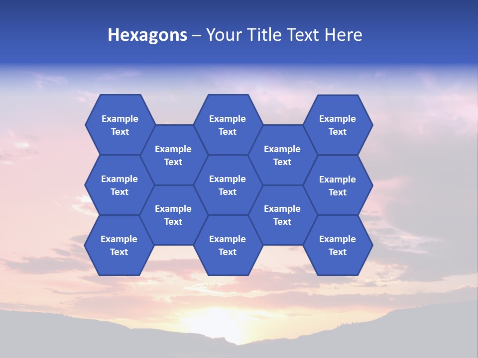 Orange Watergunnison Foothills PowerPoint Template