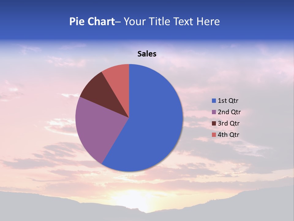 Orange Watergunnison Foothills PowerPoint Template