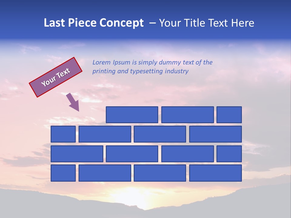 Orange Watergunnison Foothills PowerPoint Template