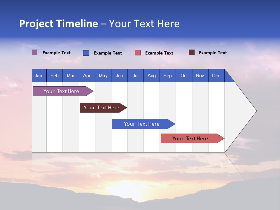 Orange Watergunnison Foothills PowerPoint Template