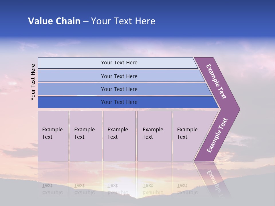 Orange Watergunnison Foothills PowerPoint Template