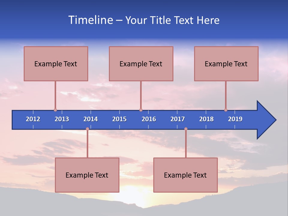 Orange Watergunnison Foothills PowerPoint Template