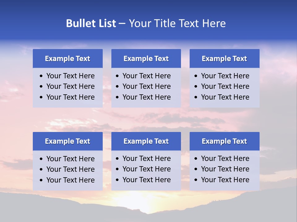 Orange Watergunnison Foothills PowerPoint Template