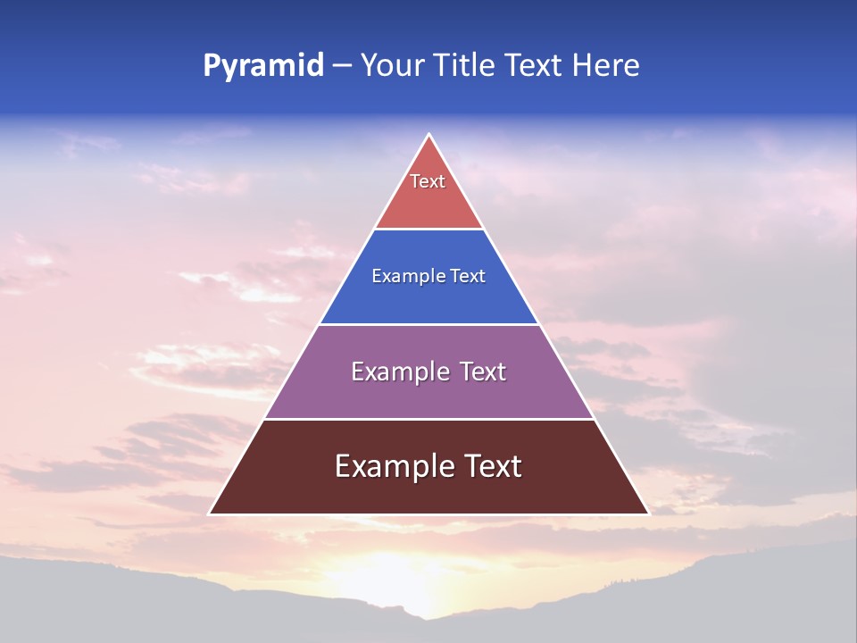 Orange Watergunnison Foothills PowerPoint Template