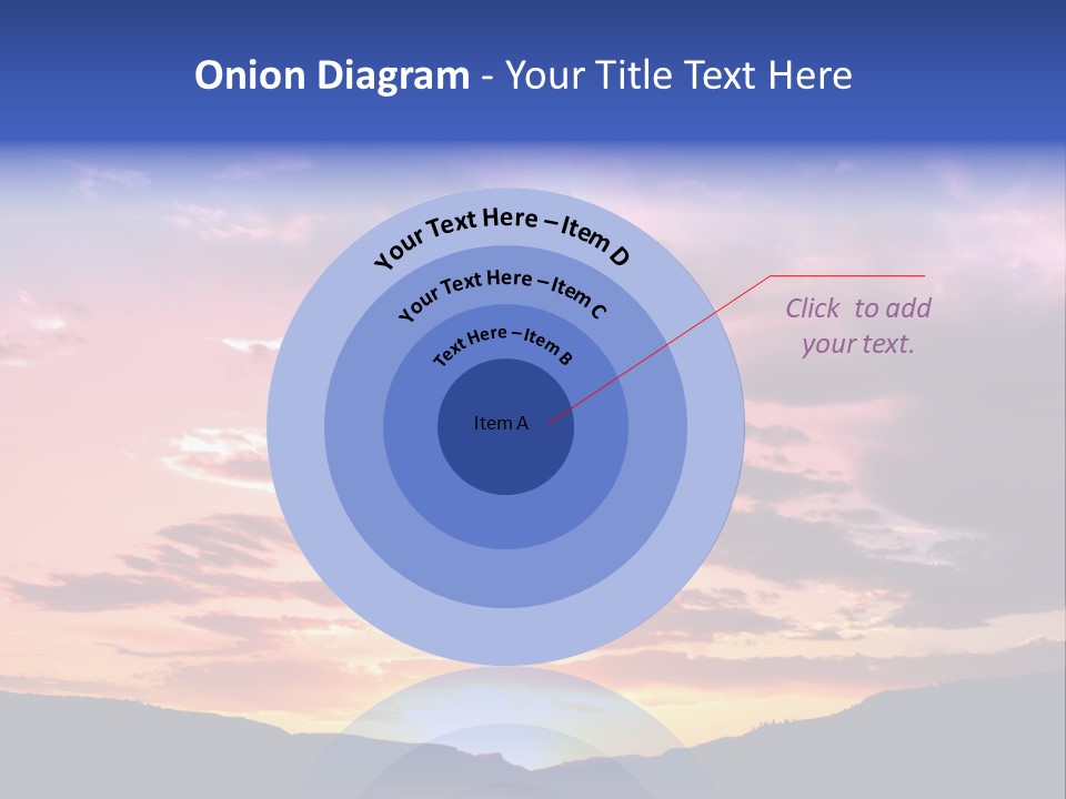 Orange Watergunnison Foothills PowerPoint Template