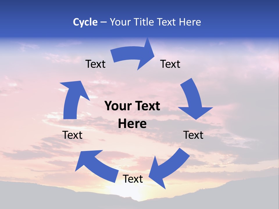 Orange Watergunnison Foothills PowerPoint Template