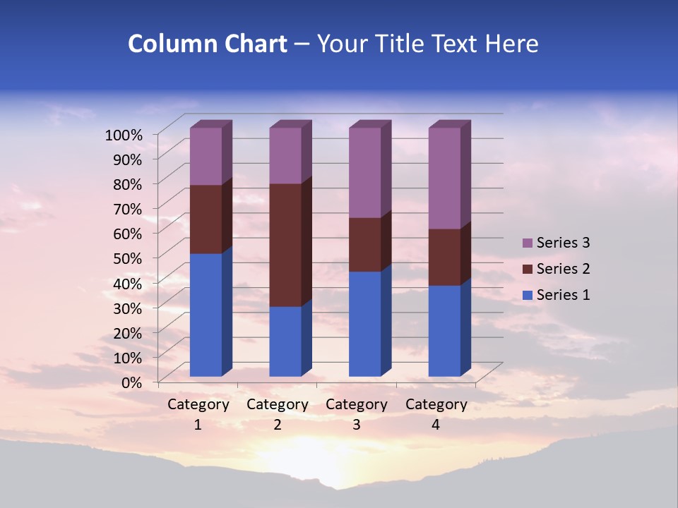 Orange Watergunnison Foothills PowerPoint Template
