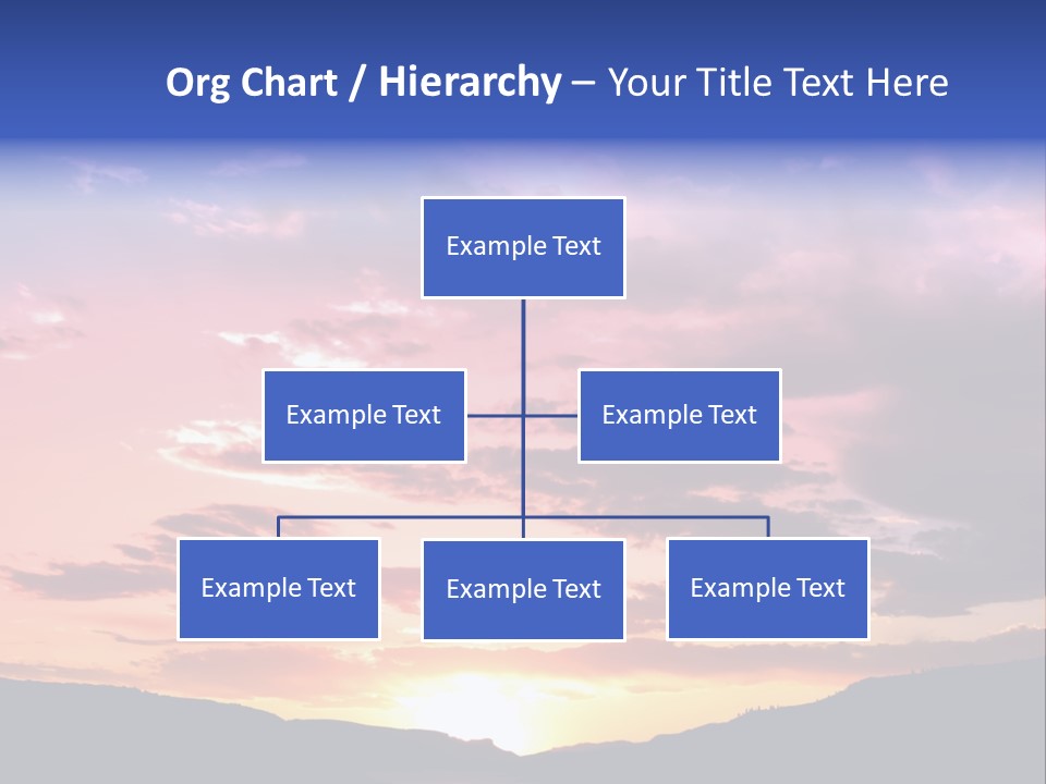 Orange Watergunnison Foothills PowerPoint Template