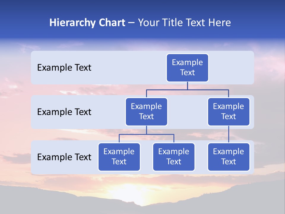 Orange Watergunnison Foothills PowerPoint Template