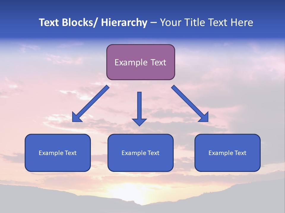 Orange Watergunnison Foothills PowerPoint Template