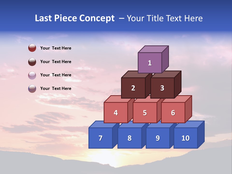 Orange Watergunnison Foothills PowerPoint Template