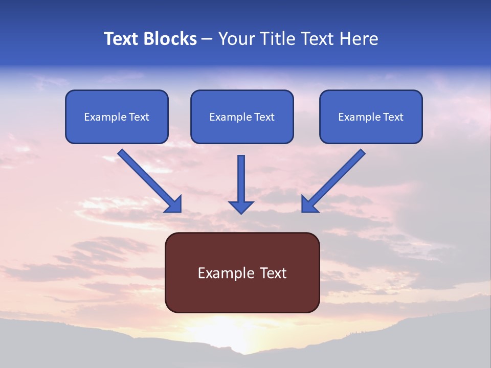 Orange Watergunnison Foothills PowerPoint Template