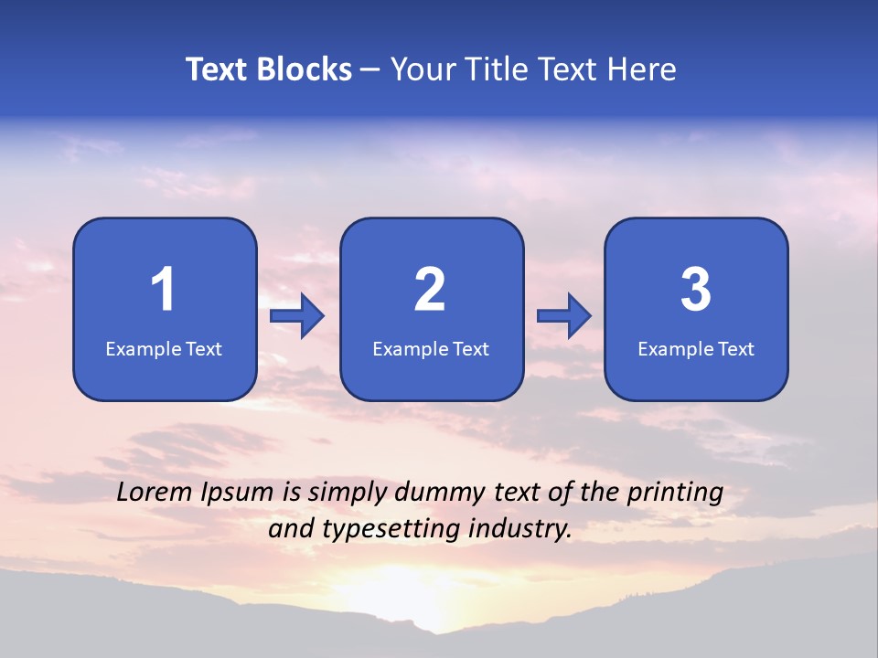 Orange Watergunnison Foothills PowerPoint Template