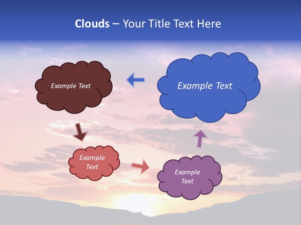 Orange Watergunnison Foothills PowerPoint Template
