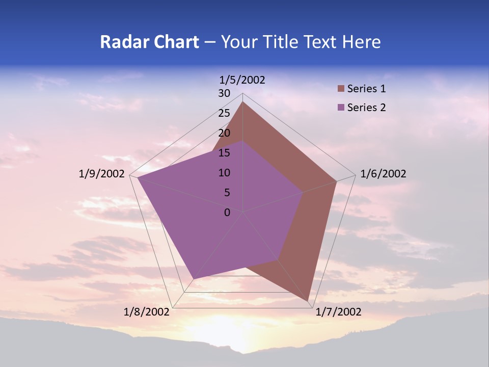 Orange Watergunnison Foothills PowerPoint Template