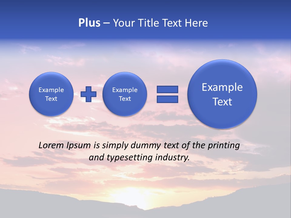 Orange Watergunnison Foothills PowerPoint Template