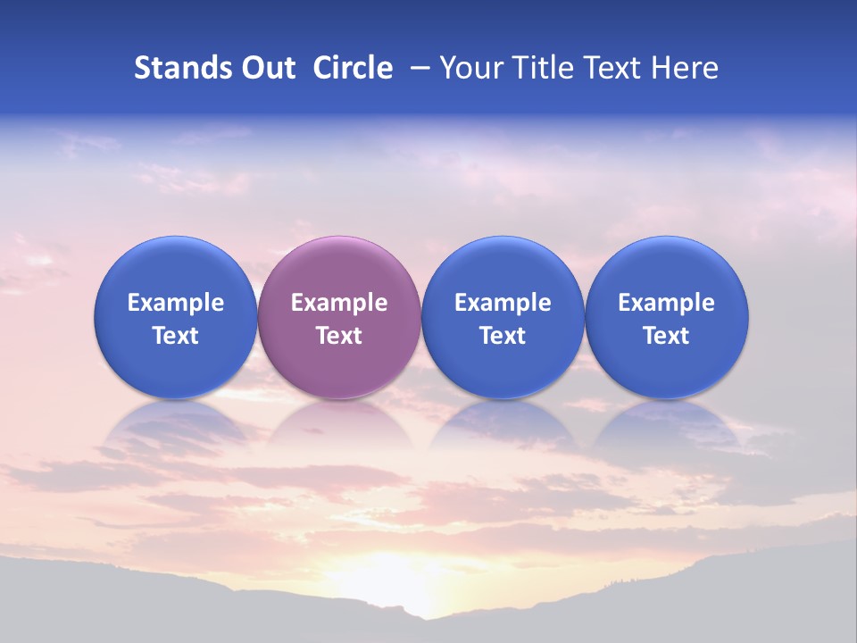 Orange Watergunnison Foothills PowerPoint Template