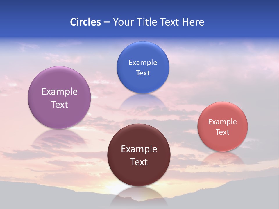 Orange Watergunnison Foothills PowerPoint Template