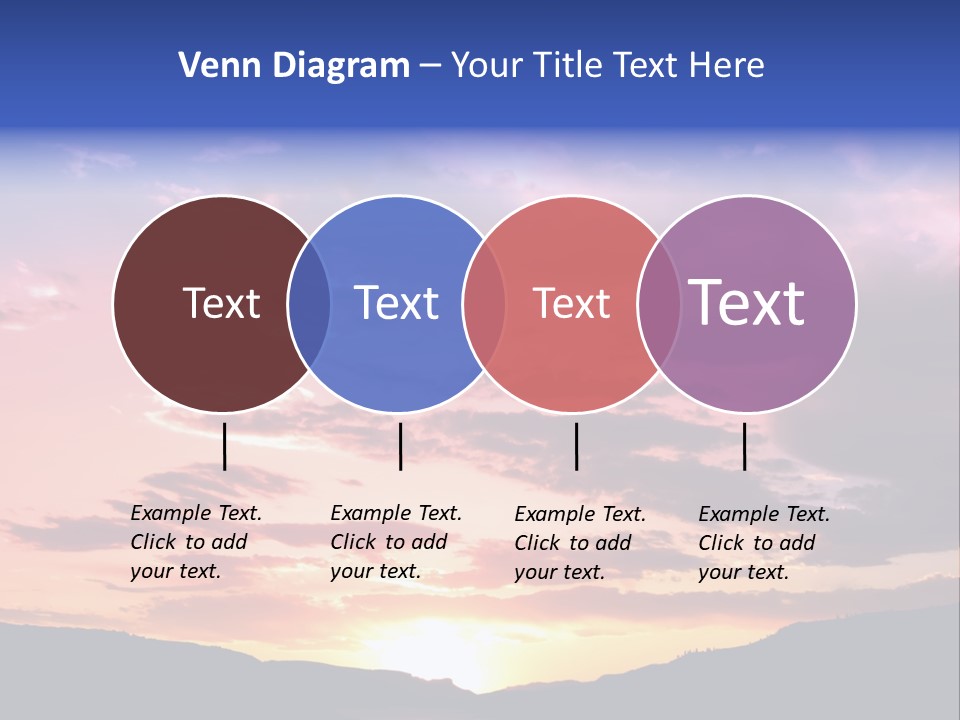 Orange Watergunnison Foothills PowerPoint Template