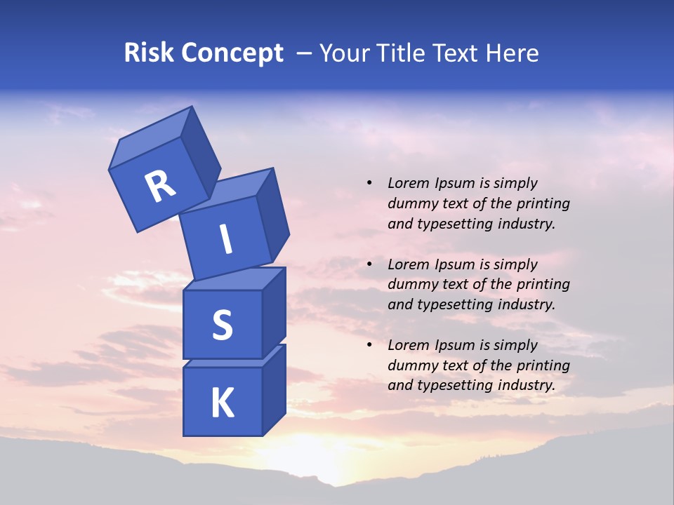 Orange Watergunnison Foothills PowerPoint Template