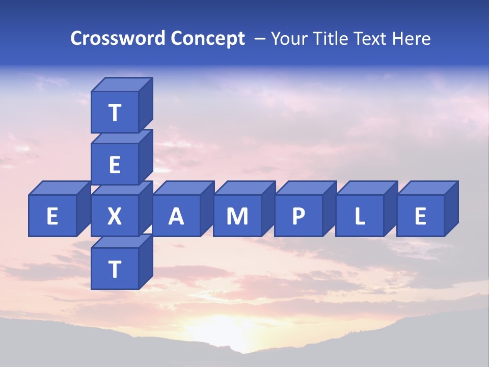 Orange Watergunnison Foothills PowerPoint Template