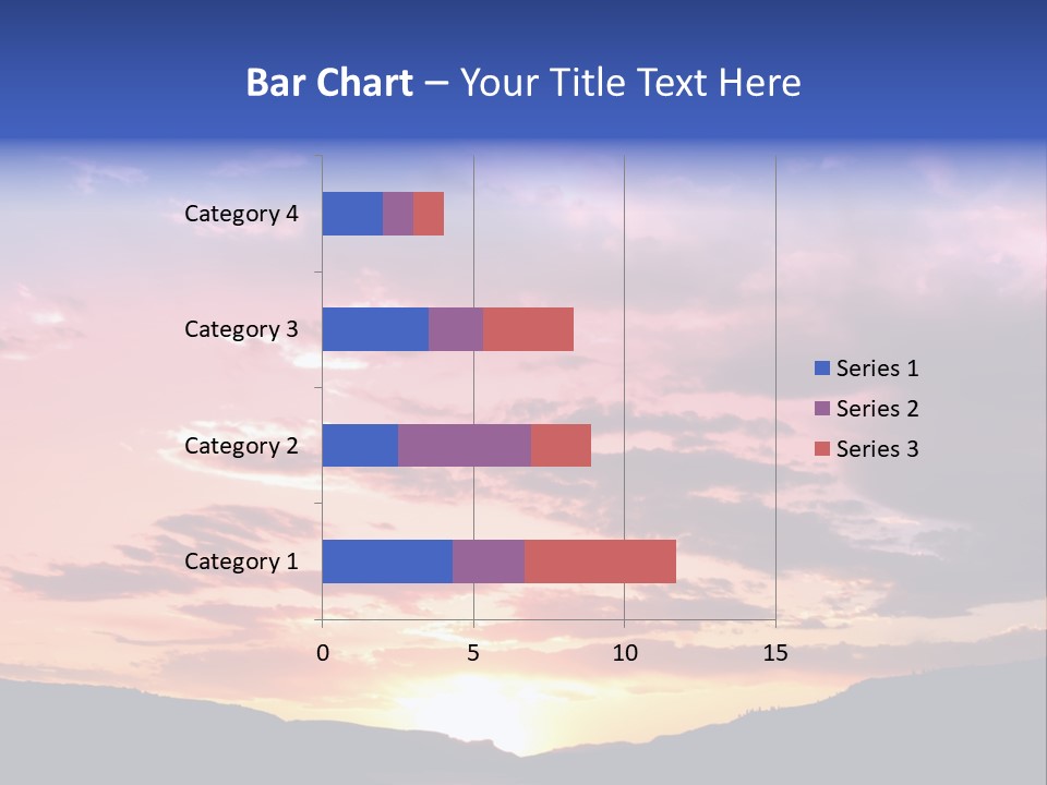 Orange Watergunnison Foothills PowerPoint Template