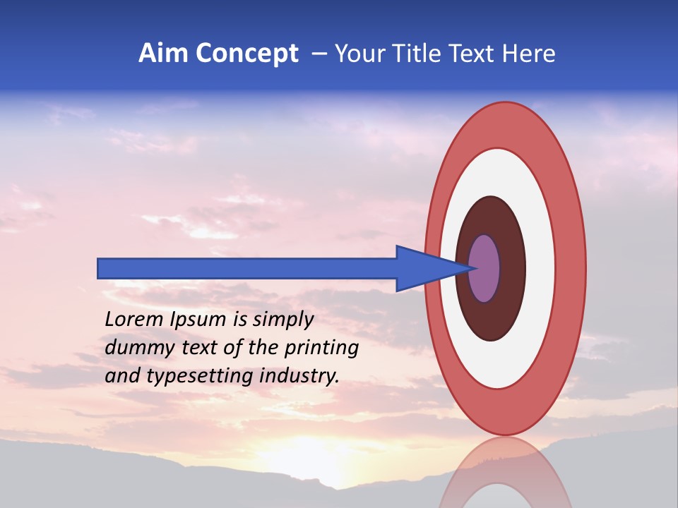 Orange Watergunnison Foothills PowerPoint Template