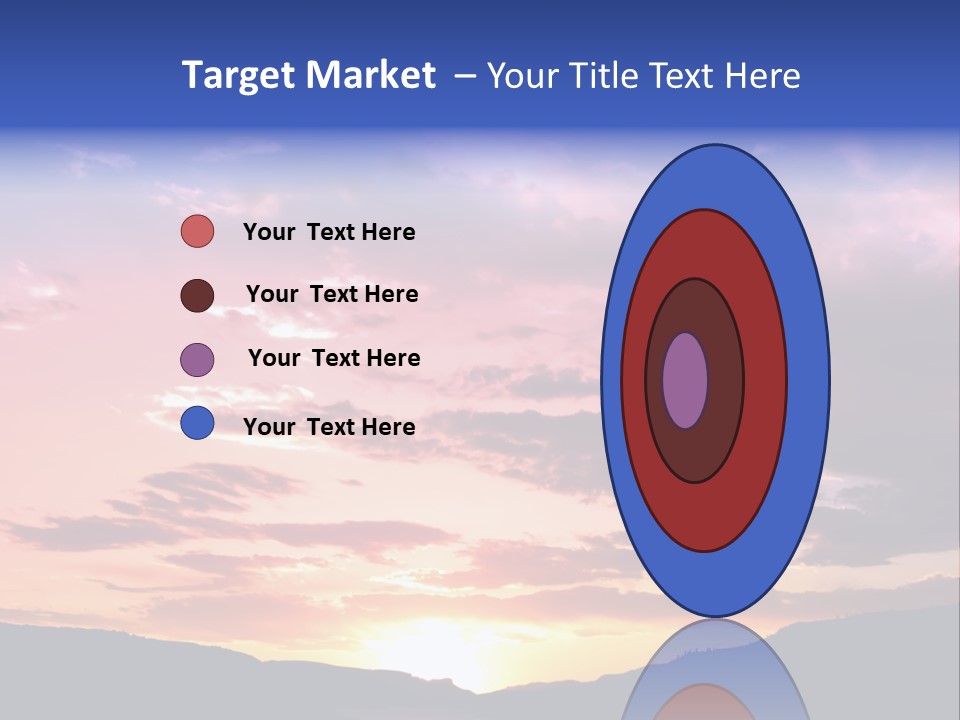 Orange Watergunnison Foothills PowerPoint Template