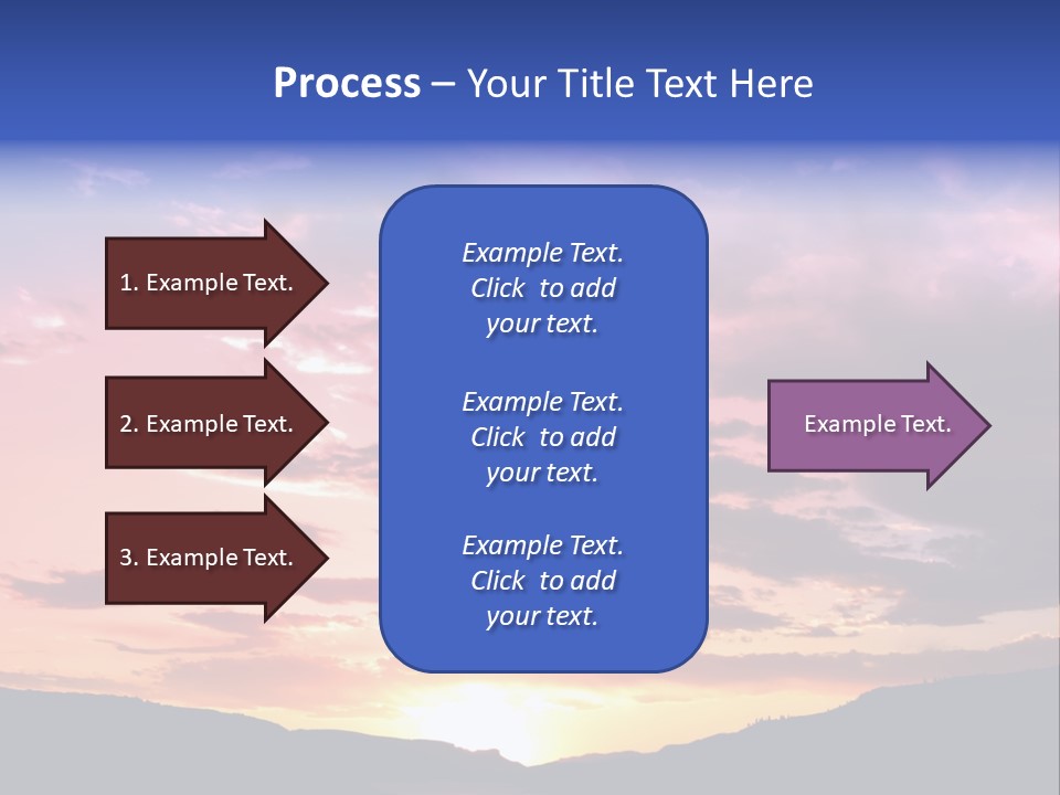 Orange Watergunnison Foothills PowerPoint Template