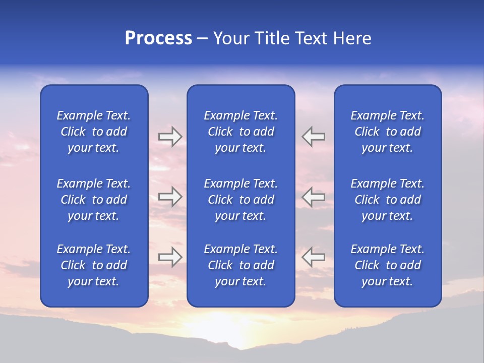 Orange Watergunnison Foothills PowerPoint Template