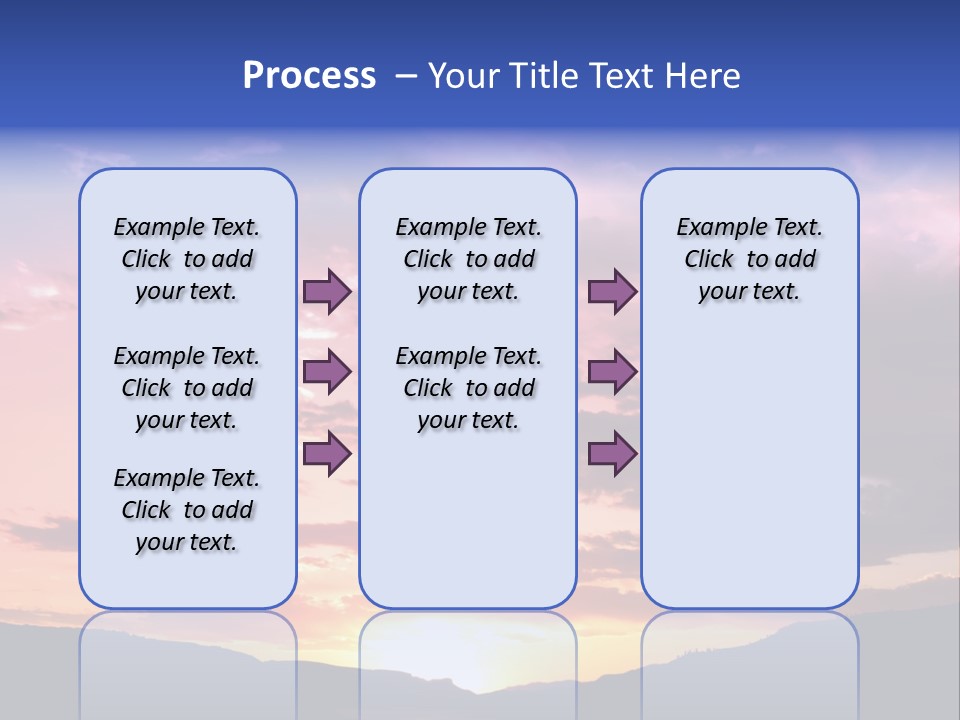 Orange Watergunnison Foothills PowerPoint Template
