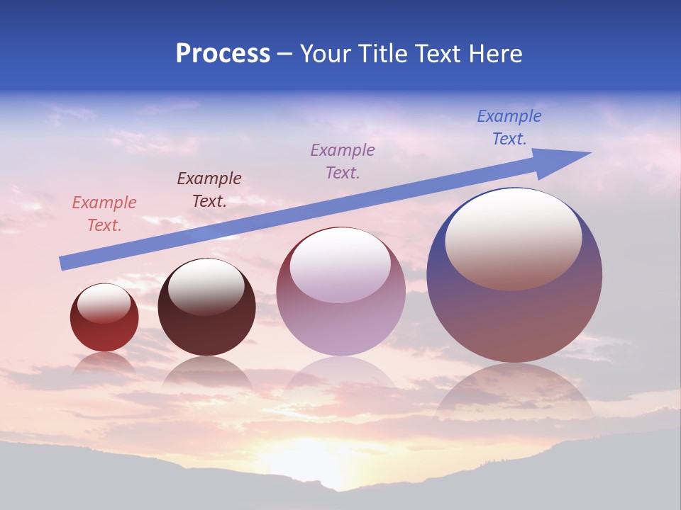 Orange Watergunnison Foothills PowerPoint Template