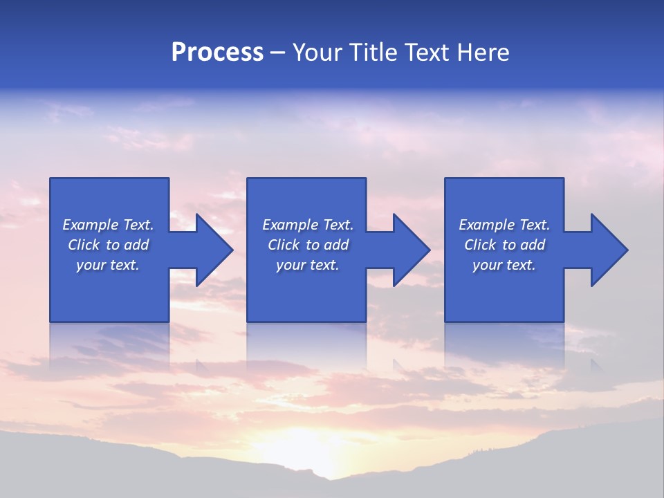 Orange Watergunnison Foothills PowerPoint Template