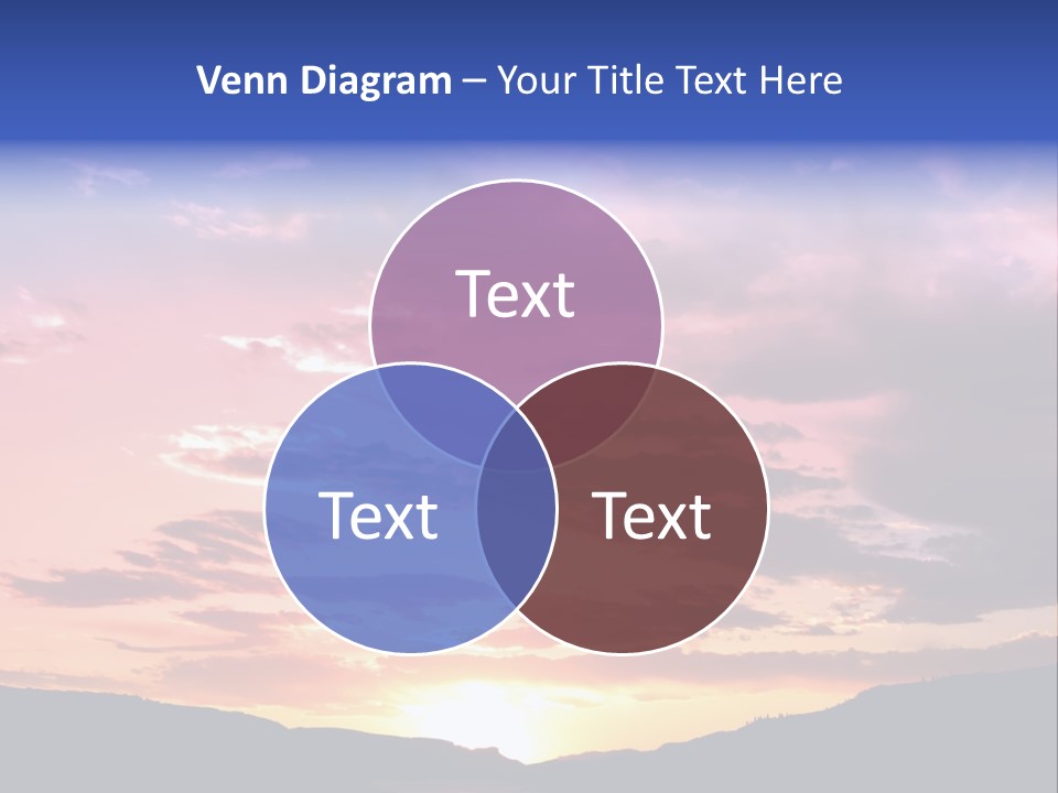 Orange Watergunnison Foothills PowerPoint Template