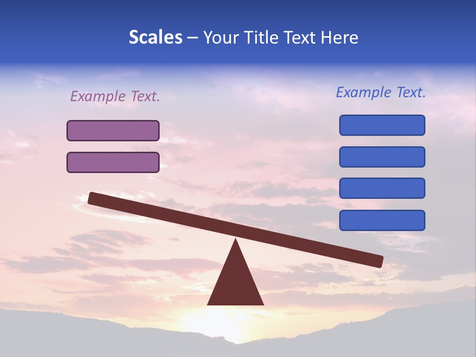 Orange Watergunnison Foothills PowerPoint Template