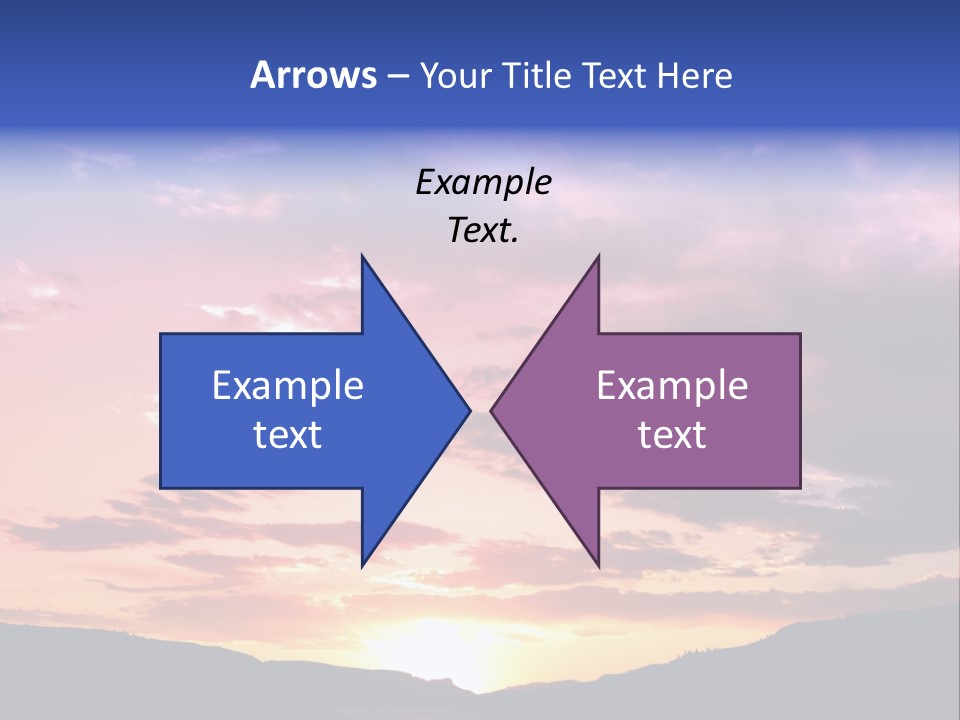 Orange Watergunnison Foothills PowerPoint Template