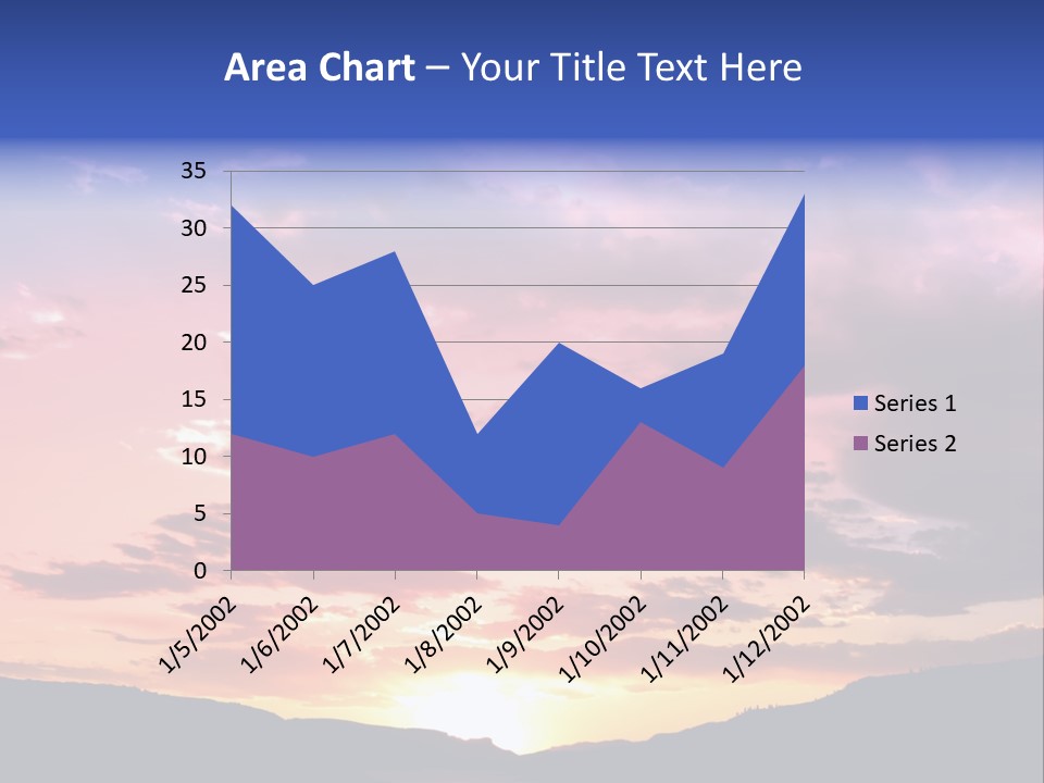 Orange Watergunnison Foothills PowerPoint Template