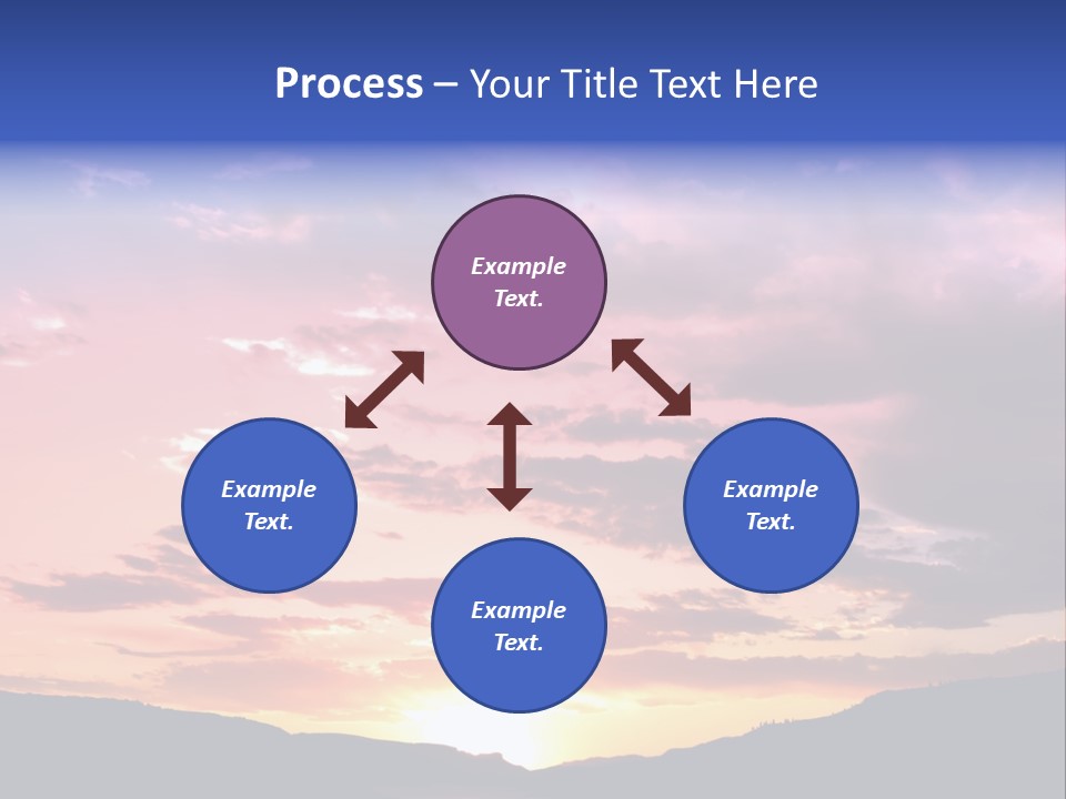 Orange Watergunnison Foothills PowerPoint Template