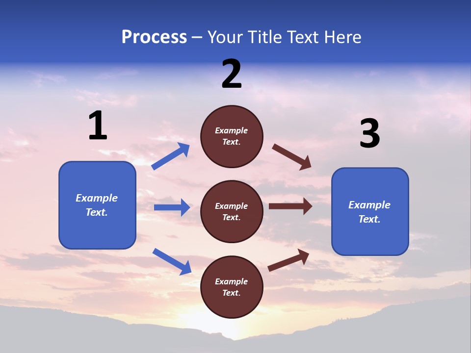 Orange Watergunnison Foothills PowerPoint Template