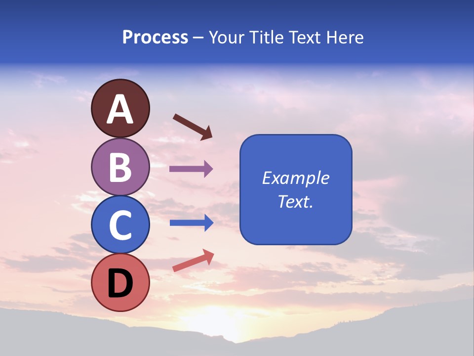 Orange Watergunnison Foothills PowerPoint Template